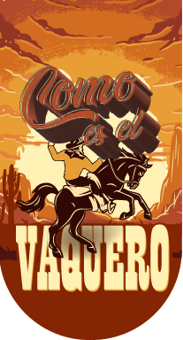 Llavero Word Plates - COMO ES EL VAQUERO