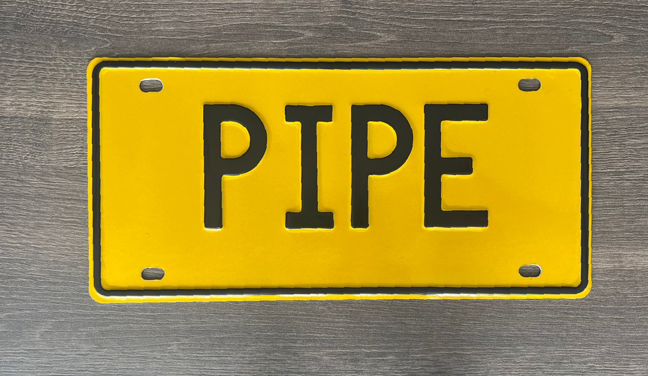 Placa tipo Carro - Pipe