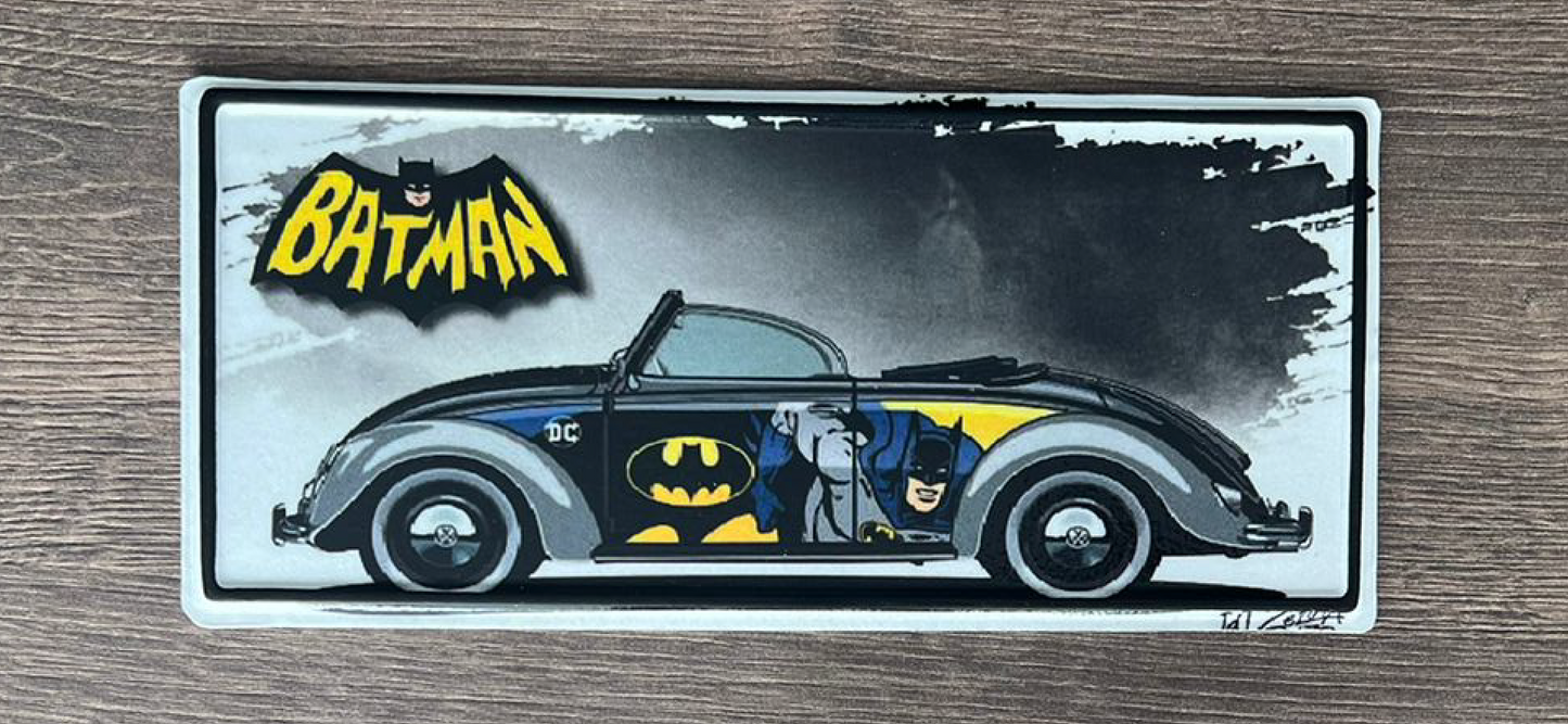 Placa tipo moto - Batman