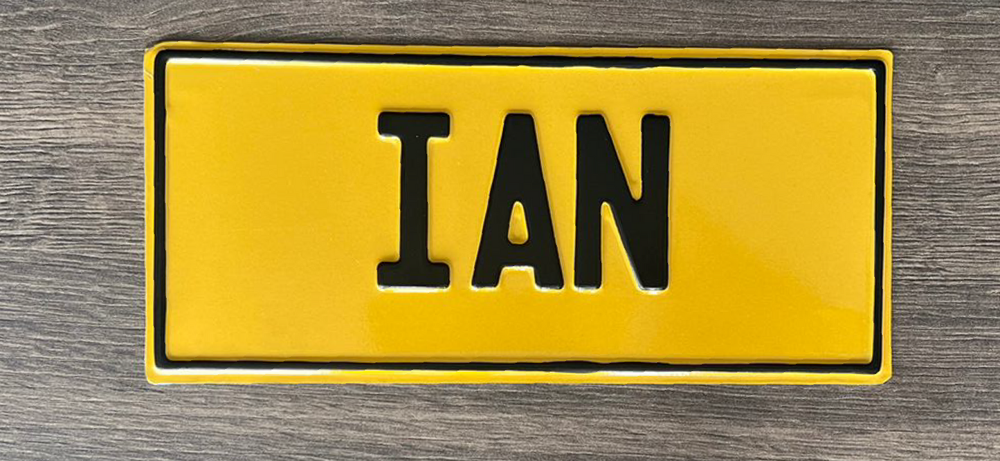 Placa tipo moto - Ian