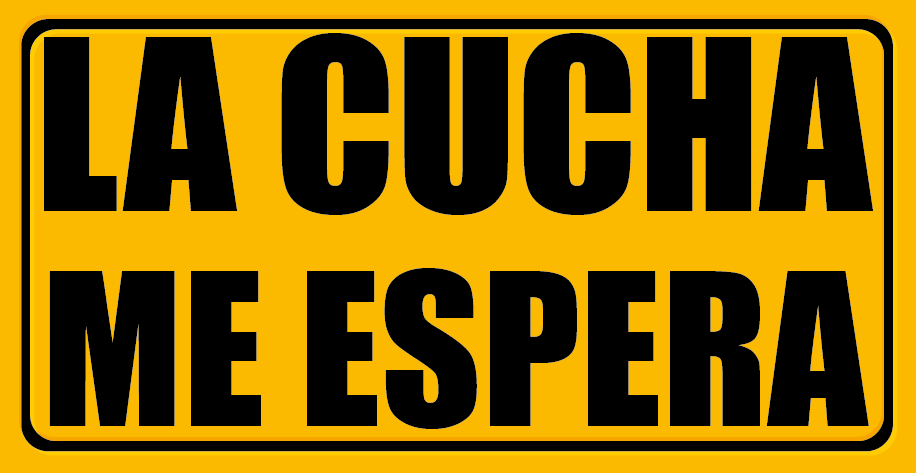 Placa tipo bici - La cucha me espera