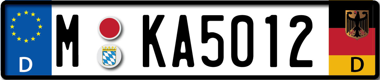 Placa tipo europea - Alemana